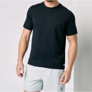 Vuori Current Tech Tee Black Short Sleeve V195 Size L
